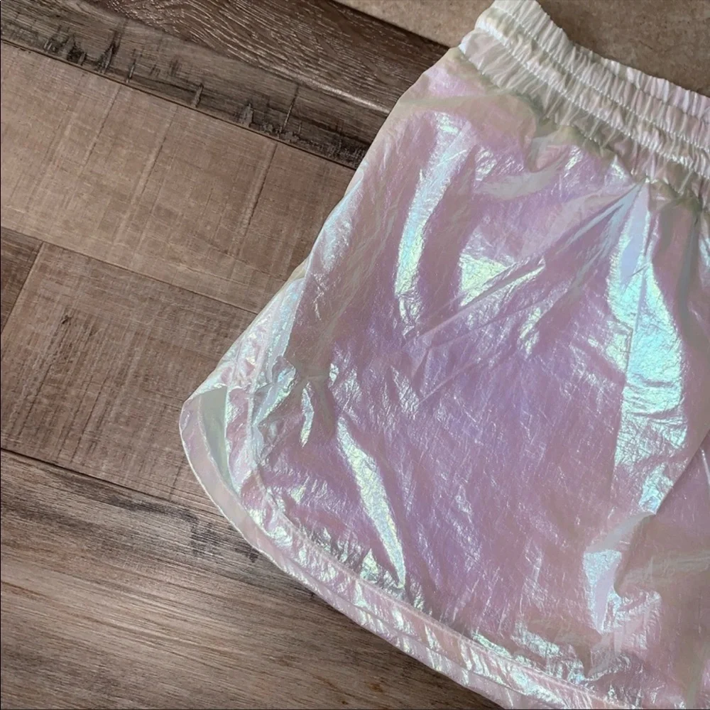 ALALA Etoile Iridescent Opal High Rise Running Athletic Shorts NEW Small - Picture 4 of 7